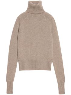 beige virgin wool knitted construction roll neck long sleeves straight hem Wool Jumper, Ami Paris, Roll Neck, Knitwear Women, Timeless Design, Knitted Sweaters, Fashion Branding, Jumper, Knitwear