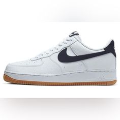 Rare Low Top Mens Air Force 1 With Tan Bottoms, Size 8 Us, Gently Worn And In Excellent Condition. Nike Air Force 1 Classic Leather With Gum Sole, Classic Nike Air Force 1 With Gum Sole, Mens Air Force 1, Mens Air Force, Nike Air Force 1 Low, Air Force 1 Low, Nike Air Force 1, Air Force 1, Nike Air Force