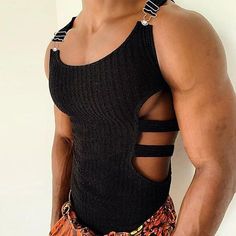 Season:Summer; Sleeve Length:Sleeveless; Gender:Men's; Style:Fashion,Streetwear,Bodybuilding Fitness; Tops Type:Wife beater Shirt,Vest Top,Undershirt,Tank Top; Occasion:Sports  Outdoor,Athleisure; Pattern:Plain,Pit Strip; Design:String End; Neckline:Scoop Neck; Listing Date:04/18/2023; Bust:; Length: Gym Tank Tops Men, Crop Top Styles, Gym Vests, Fitness Tank Top, Cheap Tank Tops, Sports Vest, Muscle T Shirts, Gym Tank Tops, Sport Top