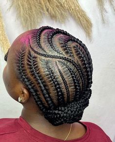 Plait Back Cornrows Braids, Simple Cornrow Styles, Latest Hair Braids, Cornrows Natural Hair, Cornrows Braids For Black Women, Natural Braided Hairstyles, Hairstyles Tutorial, Quick Natural Hair Styles, Bridal Hair Inspiration