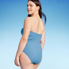 This Shirred Ribbed Bandeau One-Piece Swimsuit from Shade & Shore™ provides simple, sleek style and versatile wear. Made from soft fabric with spandex and full lining, this one-piece bandeau swimsuit gives you flexible comfort in and out of the water. It's designed with removable cups for customizable coverage, and the ribbed and shirred construction adds visual interest. Best of all, adjustable and removable shoulder straps offer you two different wear options. Shade & Shore™: Found exclusively Fitted Bandeau Solid Color Bodysuit, Fitted Solid Color Bandeau Bodysuit, Solid Fitted Bandeau Bodysuit, Solid Bandeau Bodysuit For Swimming, Solid Color Strapless Bodysuit For Swimming, Strapless Solid Color Bodysuit For Swimming, Strapless Solid Bodysuit For Swimming, Strapless Solid Color Bodysuit For Beach, Strapless Fitted Bodysuit For Pool