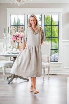 With a simple and elegant cut, this linen dress is designed to complement all body types. It has a contemporary hemline with classic style that can be worn anywhere from an office to evening out in the town. 100% Linen Made in Ukraine Sale items can be exchanged but not returned Elegant Short Sleeve Linen Dress For Work, Elegant A-line Linen Dress For Daywear, Elegant Linen Day Dress, Elegant Linen Dress For Daywear, Elegant Linen Midi Dress With V-neck, Elegant V-neck Linen Midi Dress, Formal Knee-length Linen Dress, Formal V-neck Linen Dress, Elegant Midi Linen Dress For Daywear