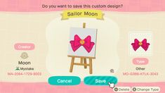 an image of a screen shot of a game called sailor moon on the app store