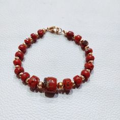 WOW Coral Bracelet, 100% Natural Italian Red Coral Bracelet, Red Coral Handmade Charming Bracelet, Best Quality Smooth Beads Bracelet... Gemstone : Natural Red Coral  Bracelet Weight : 56 Carat   Bracelet Length;- 7 Inches  Color : As Seen In Picture Payment policy We accept the payment via PayPal only. Shipping policy We Ship the item as per our shipping policy once we receive the payment. We understand that getting your items quickly is important to you, so we make every effort to process your Red Round Beads Bracelet As Gift, Handmade Red Bohemian Crystal Bracelet, Gift Jewelry With Hand-strung Red Coral, Handmade Bohemian Red Crystal Bracelet, Hand-strung Red Coral Jewelry As A Gift, Hand-strung Red Coral Jewelry Gift, Hand-strung Red Coral Jewelry For Gifts, Red Faceted Beads Bracelet, Elegant Adjustable Red Rosary Bracelet