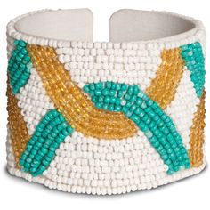 PREMIUM QUALITY: One-size bangle bracelet, packaged in a plastic polybag, is made from beads and metal. IN-HOUSE DESIGN: Features hand-crafted beading. CARE INSTRUCTIONS: Wipe clean with a damp cloth, if necessary. Hypoallergenic, free of lead and nickel. Adjustable Cuff Bracelet With Colorful Beads, Handmade Adjustable Bangle With Round Beads, Colorful Beaded Bangle, Unique Adjustable Beaded Bangle, Adjustable Unique Beaded Bangle, Gold Beaded Stretch Bracelet, White Beaded Bangle With Round Beads, Adjustable Bangle With Colorful Beads, Adjustable Beaded White Bangle