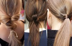 Knotted Ponytail, Hair Knots, Knot Ponytail, Trendy We Fryzurach, Knot Tutorial, Refinery 29, Knot Hair, Hair Knot, Makeup Eyes