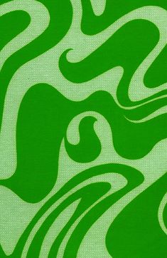 an abstract green and white pattern with wavy lines on it's surface, as well as swirls in the background