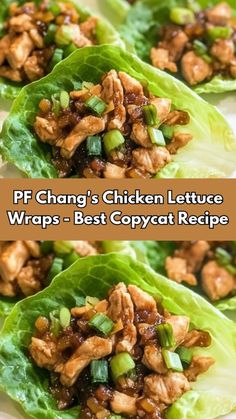 chicken lettuce wraps - best copycat recipe