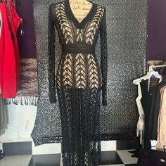 This Is Super Cute Perfect For The Evening Or Casual Perfect For Dinner. (Accepting Reasonable Offers)$$ Black Bodycon Dress For The Beach, Black Bodycon Maxi Dress For Beach, Elegant Black Maxi Dress For Beach Cover-up, Black Maxi Dress Beach Cover-up, Black Fitted Maxi Dress For Beach Cover-up, Elegant Stretch Beach Cover-up Dress, Black Long Sleeve Maxi Dress Beach Cover-up, Black Long Maxi Dress For Beach Cover-up, Black Long Sleeve Maxi Dress For Beach