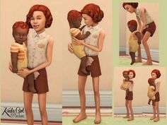 an animated woman holding a baby in her arms