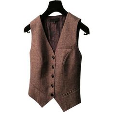 Product Description * Item:Womens Tweed Waistcoat Woolen Button Vests Coat Slim Fit Formal Jackets Elegant * Condition: 100% Brand New * Color:brown * Size:Asian S-2XL * Package:1pc Coats (without any accessories ）    Please note: 1.Please allow a little error due to manual measurement. 2.The color maybe a little difference because of the light,screen reflection etc. 3.If you are not sure what size to choose, you can tell us your height and weight, we will recommend the right size Brown Office Blazer With Buttons, Brown Double-breasted Tweed Jacket For Winter, Brown Single Button Tweed Jacket For Workwear, Brown Single Breasted Button-up Tweed Jacket, Brown Double-breasted Tweed Outerwear, Brown Double-breasted Tweed Office Jacket, Brown Single Button Tweed Jacket For Fall, Brown Tweed Jacket With Pockets For Winter, Office Brown Double-breasted Tweed Jacket