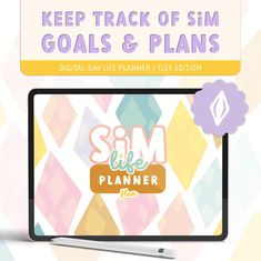 Digital Planner Template for the Sims the Digital Sim Life - Etsy Game Journal, Sims Stories, Profile Template, Sims 5, Save File, Sims Games, Sims 4 Gameplay