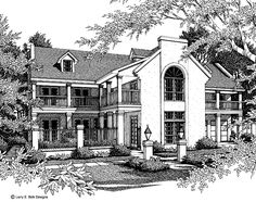 this is an artist's rendering of the front elevation of these victorian house plans