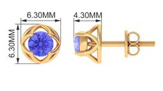 Product Details Enhance your style with these exquisite Flower Stud Earrings. Featuring a captivating design of round-cut Tanzanite gemstones arranged in a delicate flower shape, these earrings add a touch of elegance and sophistication to any outfit. A timeless and beautiful accessory for any occasion. Product Information SKU SHP-EARRINGS112116995 Length 6 mm Width 6 mm Height 4 mm Weight 1.20 gm (Approximate) TANZANITE INFORMATION No.of Stones 2 Pieces Total Weight 1.08 Carat (Approximate) Dim Formal Round Diamond Earrings With Birthstone, Tanzanite Earrings, Flower Stud Earrings, Tanzanite Gemstone, Signature Jewelry, Flower Stud, Timeless Jewelry, Flower Earrings Studs, Flower Studs