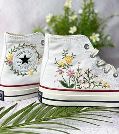 Dear guests, Welcome to my store and choose private custom-made embroidery shoes. If you have any custom needs, I will embroider a shoe for you according to the pictures, ideas and words you send. At the same time I can also accept the urgent production. I can deliver the shoes to the express company within a week. I only need you to pay some urgent fees. You can receive the goods within the time you need. . If I can't make it for you I'll handle the refund for you. Price includes: Converse 1970 White Sneakers With Appliques For Summer, Spring Embroidered Sneakers With Logo, White Embroidered Sneakers For Summer, Multicolor Embroidered Sneakers For Summer, Converse Sneakers With Floral Embroidery Round Toe, White Cotton Sneakers With Floral Embroidery, Embroidery Converse Low Tops, Converse Floral Embroidery, Converse Lace-up Sneakers With Floral Embroidery