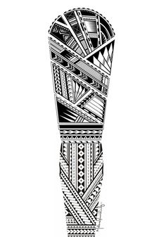 a black and white drawing of a vase with geometric designs on the side, in front of