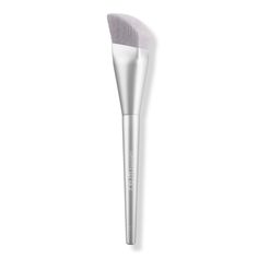 F1 Foundation Brush -  r.e.m. beauty f1 foundation brush is designed to blend, lift, chisel and blur to a soft-focus finish.    Benefits     designed to achieve a soft-blur finish and customizable coverage, ari's preferred application method unique wedged shaped, flexible vegan bristles are ultra-soft, depositing the ideal amount of foundation buildable coverage pairs perfectly with sweetener foundation can be used for other powder, pressed & liquid formulas consciously made vegan cruelty-free Ulta Foundation, Ariana Grande Makeup, Fake Makeup, Liquid Foundation Brush, Rem Beauty, R E M Beauty, Beauty Brushes, Too Faced Concealer, Foundation Colors