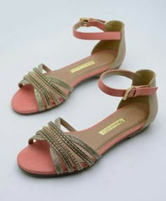 Cute Shoes Flats, Coral Sandals, Beautiful Sandals, Stylish Sandals, Footwear Design Women