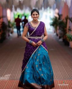 Half Saree Function, Sisters Photoshoot Poses, Kids Party Wear Dresses, Saree Blouse Styles, Simple Lehenga, Simple Kurta Designs, Fancy Sarees Party Wear