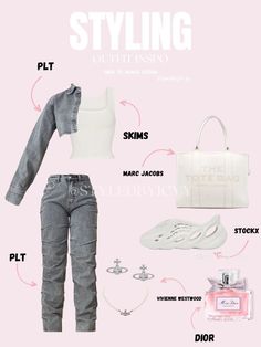 Pretty Little Thing Outfits Baddie, Plt Outfit Ideas, Outfit Ideas Layout, Cute Highschool Outfits, Casual School Outfits