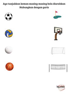 an image of different sports balls and equipment in the same language as shown on this page