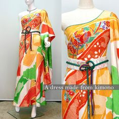 Kimono (furisode) Dress [size]    bust：83cm   waist：68cm   hip：97cm   length：139cm [Material]   kimono,obi,obijime：silk100%   lining：synthetic fiber Made in Japan Note: Accessories are not included in the product. Kimono Obi, I Am Beautiful, Womens Kimono, Kimono Dress, Dress Party, Dress Clothes For Women, 15 Dresses, Synthetic Fiber, Dress Making