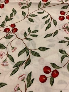 "Cherry Print Fabric Fabric measures 36\"x20\" Fabric is unwashed If you order multiples I will send as one continuous cut if possible If you have questions or would like additional photos please contact me prior to purchase" Virginia Beach Va, Cherry Print, Virginia Beach, Cotton Quilts, Quilt Fabric, Print Fabric, Printed Cotton, Printing On Fabric, Cherry