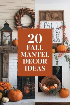 the top 20 fall mantel decor ideas