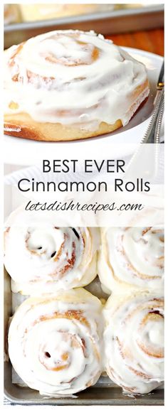 the best ever cinnamon rolls with icing on top