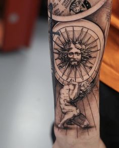 a person with a tattoo on their arm