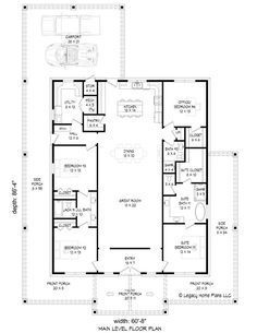 Barndominium Style House Plan - 4 Beds 3 Baths 2393 Sq/Ft Plan #932-1141 Barndominium Plans 3 Bedroom, Simple 4 Bedroom Barndominium, 4 Bed 3 Bath Barndominium, One Story Floor Plans 4 Bedroom, 50x40 Barndominium Floor Plans, 50x50 Barndominium Floor Plans, 1 Bedroom Barndominium Floor Plans, House Plans With Safe Room, Barnodium Floor Plans