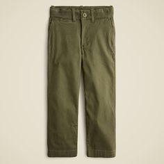 Kids' classic-fit stretch chino pant Classic Non-stretch Cotton Bottoms, High-waisted Cotton Chinos, Fitted High-waisted Cotton Chinos, Non-stretch Cotton Chinos For Work, Non-stretch Cotton Chinos, Solid Chino Cotton Twill Straight Pants, Solid Straight Chino Cotton Twill Pants, Classic High-waisted Cotton Chinos, Wide Leg Chinos In Chino Cotton Twill For Fall