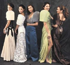 2000s Filipino Fashion, Wedding Duties, Modern Barong, Filipiniana Gown