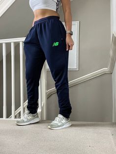 Amazing Vintage  Baggy Fit Softshell Track Pants in Blue Colourway ❤️🔥 ⚡️⚡️ Specifics: Drawcord waist, side pockets, good condition check 4th pic, DM for more info. 📌 Measurements:  Tag says XL unisex, easy fit for comfortable range of motion. 30" inner length 💙 Modelled on size 8, 5'4" as shown ✅ QUICK DISPATCH  #joggers #sportswear #tracksuitbottoms #baggypants ------------------------------------------------------------- PLEASE READ: Overall GOOD vintage condition but please be aware that New Balance Pants, Tracksuit Bottoms, Range Of Motion, Baggy Fits, Track Pants, New Balance, Jogging, Overalls, Bathing Beauties