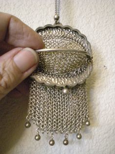 Chainmail Coin Purse, Vintage Coin Purse, Chainmail Purse, Victorian Purses, Vintage Evening Bags, Chain Purse, Vintage Chain, Chain Maille, Belt Purse