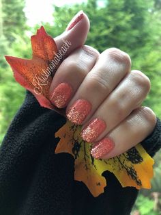 Harvest Nails, Pumpkin Spice Nails, Glitter Overlay, Turquoise Nails, Rose Gold Fashion, Cute Nails For Fall, Rose Gold Nails, Sparkle Nails