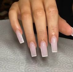 Nails Fire, Acrylic Nails Long, Tapered Square Nails, Long Acrylic Nail Designs, White Acrylic Nails