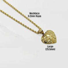 Material: Copper. Color: Gold. Chain Length: 14",16",18",20",22". Process: Gold Plated. Recipient: Women, Mom, Men, Wife, Girl Friend, Children. Product Type: Heart Jewelry. Gift Type: Necklace. Occasions: Valentine's Day, Mother's Day, Christma,Birthday, etc. Necklace Type: Heart Necklace. Brand: Silviax Jewelry. Item: DNE0333.    If you adore nugget jewelry, you're in for a delightful treat! Our collection of nugget style necklace offers exquisite options perfect for gift-giving.This exquisite Gold Nugget Heart Necklace, Gold Nugget Necklace, Nugget Jewelry, Gold Nugget Jewelry, Custom Gold Jewelry, Xoxo Jewelry, The Nugget, Pretty Ear Piercings, Nugget Necklace