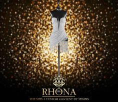 a mannequin is shown with the name rhona in gold glitters