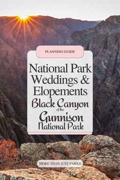 the national park wedding and elopements black canyon