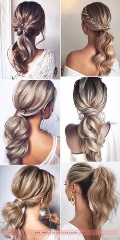 Low Ponytails, Half Up Half Down Wedding, Elegant Weddings, Bridesmaid Hair Half Up, Bridesmaid Hair Down, Wedding Hairstyles Half Up Half Down, Bridesmaid Hair Updo, Wedding Hair Inspiration, Wedding Hair Down