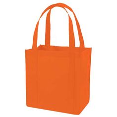 80 gm Non-Woven Polypropylene Bag. Custom Printed Non-Woven Pl Bottom Tote Bag in Orange | Totes | Non-Woven Totes | Grocery Totes Cheap Tote Bags, Custom Canvas Bag, Promotional Bags, Grocery Shopping Bags, Red Tote, Custom Tote Bags, Cotton Drawstring Bags, Grocery Tote, Woven Tote Bag