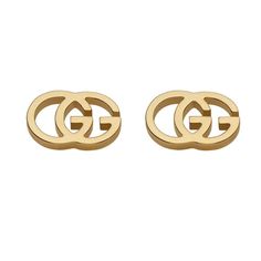 From Gucci, these GG Tissue Collection 18k yellow gold stud earrings feature two interlocking G's. Made in Italy. Gucci Earrings, Jewelry Education, Gucci Jewelry, Jewelry Design Inspiration, Stud Jewelry, Fine Jewelry Designers, Rose Gold Jewelry, Online Jewelry Store, Rose Gold Earrings