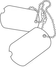 two blank tags attached to a chain