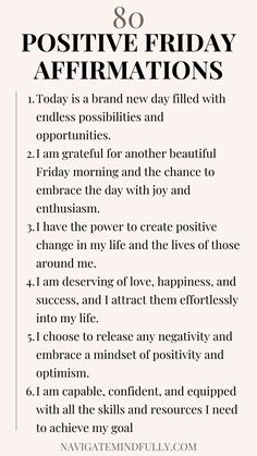 friday affirmations Friday Morning Affirmations, Weekend Affirmations, Yoga Poems, Friday Affirmations, Magical Affirmations, 2024 Growth, Motivation Boards, Friday Inspiration, Journal 2024