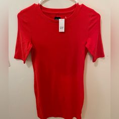 Never Been Worn. 58% Cotton 39% Modal 3% Spandex/Elastane. Red Casual Dress, Gap Dress, Casual Dress, Gap, Colorful Dresses, Midi Dress, Spandex, Womens Dresses, Red