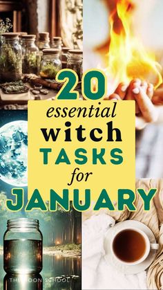 Kick off the new year with powerful new ideas for your January witchcraft! Embrace the magic of manifesting your intentions by exploring winter spells and rituals that enhance your witchcraft practice. Discover how to refresh your supplies, set new year goals, and harness the energy of seasonal magick. These 10 tips, ideas, projects and crafts will help you create a magical foundation for the year ahead.  Cleanse and Reset Your Space Set Intentions for the Year Perform a New Year Ritual Update Y New Years Day Witchcraft, Witchy New Years Day Rituals, Witchy Daily Routine, Basic Witch Spells, Witchcraft For New Year, Home Protection Ritual, January Alter Ideas, Witches New Year Ritual, Witchy First Of The Month