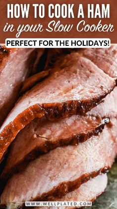 how to cook ham in your slow cooker perfect for the holidays