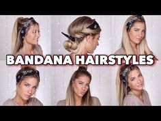 Cowgirl Hairstyles With Bandana, Bandana With Ponytail, Hair With Bandana Hairstyles, Bandana Updo Hairstyles, Bandana Bun Hairstyles, Ways To Wear A Bandana In Your Hair, Cute Hairstyles With Bandanas, Bandana Hairstyles Updo, Hair Styles With Bandana