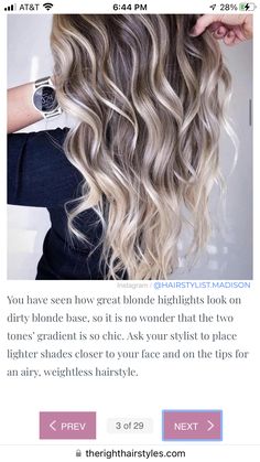 Dishwater Blonde, Platinum Hair Color, Texas Hair, Balayage Hair Dark, Dirty Blonde Hair, Brown Hair With Blonde Highlights, Balayage Hair Blonde, Haircut And Color